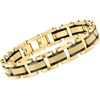 image:imageRossSimons Mens 18kt GoldPlated Stainless Steel Link Bracelet 85 inches