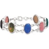 image:imageRossSimons MultiGemstone Scarab Bracelet in Sterling Silvercarnelian