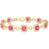 image:imageRossSimons Oval Gemstone Bracelet in 18kt Gold Over SterlingTopaz