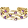 image:imageRossSimons Purple Turquoise Highway Cuff Bracelet in 18kt Gold Over SterlingStabilized Turquoise