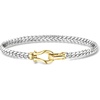 image:imageRossSimons Silver and 14kt GoldPlated CurbLink Braceletno gemstone
