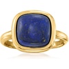 image:imageRossSimons Square Lapis Ring in 18kt Gold Over SterlingLapis Lazuli
