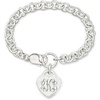 image:imageRossSimons Sterling Silver Personalized Heart Charm Bracelet