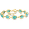 image:imageRossSimons Turquoise Bracelet in 18kt Gold Over SterlingStabilized Turquoise