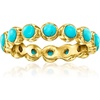 image:imageRossSimons Turquoise Eternity Band in 18kt Gold Over SterlingCreated Turquoise