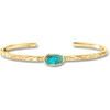 image:imageRossSimons Turquoise Hammered Cuff Bracelet in 18kt Gold Over SterlingStabilized Turquoise