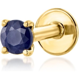 image:imagePure Collection by RossSimons 020 Carat Sapphire Single FlatBack Stud Earring in 14kt Yellow Gold