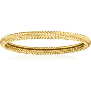 image:imagePure Collection by RossSimons 14kt Yellow Gold Roped RingNo Gemstone