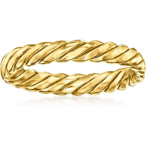image:imagePure Collection by RossSimons 14kt Yellow Gold Twisted RingNo Gemstone