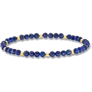 image:imagePure Collection by RossSimons 445mm Lapis Bead Stretch Bracelet With 14kt Yellow GoldLapis Lazuli