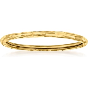 image:imagePure Collection by RossSimons Italian 14kt Yellow Gold Grooved RingNo Gemstone