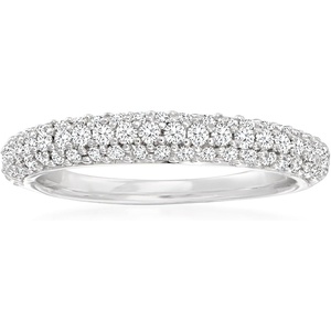 image:imageRossSimons 050 ct tw Pave Diamond Ring in Sterling SilverDiamond