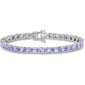 image:imageRossSimons 1000 ct tw Tanzanite Tennis Bracelet in Sterling Silvertanzanite