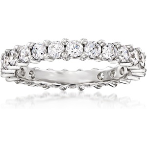image:imageRossSimons 120 ct tw CZ Eternity Band in Sterling SilverCubic Zirconia