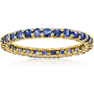 image:imageRossSimons 120 ct tw Sapphire Eternity Band in 14kt Yellow GoldSapphire