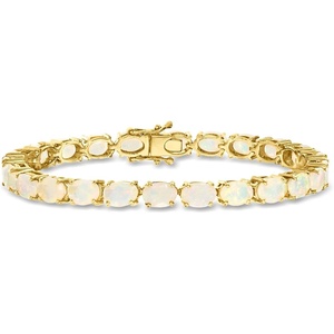 image:imageRossSimons 1200 ct tw Ethiopian Opal Tennis Bracelet in 18kt Gold Over SterlingOpal