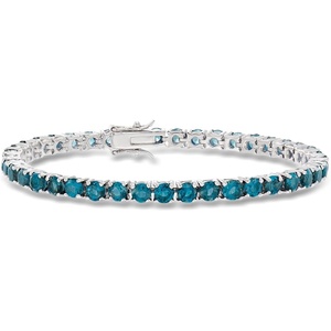 image:imageRossSimons 1200 ct tw London Blue Topaz Tennis Bracelet in Sterling SilverTopaz