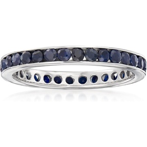 image:imageRossSimons 130 ct tw Sapphire Eternity Band in Sterling SilverSapphire