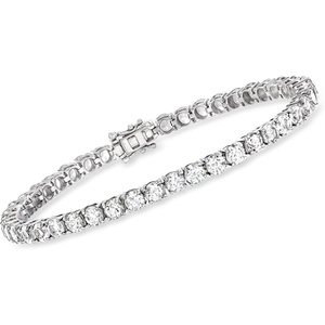 image:imageRossSimons 1400 ct tw White Topaz Tennis Bracelet in Sterling SilverTopaz