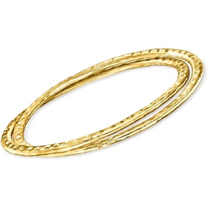 image:imageRossSimons 14kt GoldPlated Interlocking Bangle Braceletno gemstone