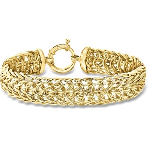 image:imageRossSimons 14kt Yellow GoldPlated MultiLink Braceletno gemstone