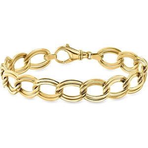 image:imageRossSimons 14kt Yellow GoldPlated OvalLink Braceletno gemstone