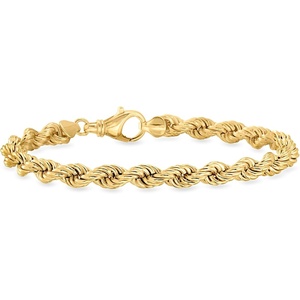 image:imageRossSimons 14kt Yellow GoldPlated RopeChain Braceletno gemstone