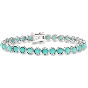 image:imageRossSimons 1500 ct tw Gemstone Tennis Bracelet in Sterling SilverStabilized Turquoise