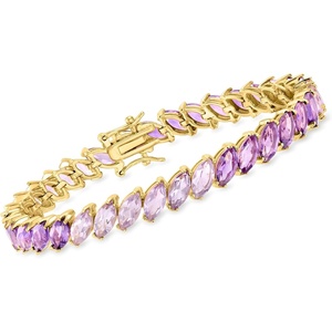 image:imageRossSimons 1700 ct tw Ombre Amethyst Tennis Bracelet in 18kt Gold Over SterlingAmethyst