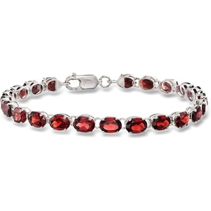 image:imageRossSimons 1800 ct tw Oval Garnet Bracelet in Sterling SilverGarnet