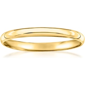 image:imageRossSimons 2mm 18kt Yellow Gold Polished RingNo Gemstone
