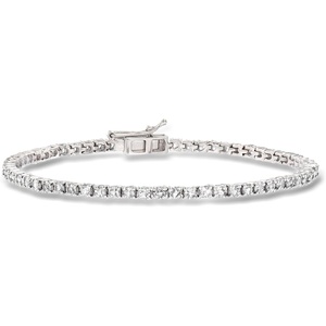 image:imageRossSimons 470 ct tw White Topaz Tennis Bracelet in Sterling SilverTopaz