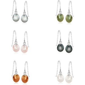 image:imageRossSimons 665mm Multicolored Cultured Pearl Jewelry Set 6 Pairs Of Earrings in Sterling Silver