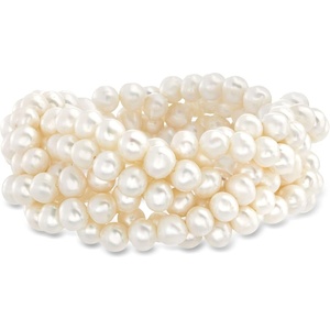 image:imageRossSimons 67mm Cultured Pearl Braided Stretch Braceletno gemstone
