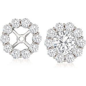 image:imageRossSimons Diamond Earring Jackets in 14kt Gold IJ Color I2 Clarity