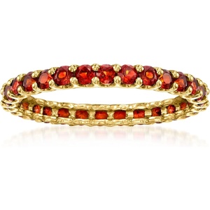 image:imageRossSimons Eternity Gemstone Band in 14kt Yellow GoldGarnet