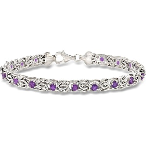image:imageRossSimons Gemstone Byzantine Bracelet in Sterling Silver