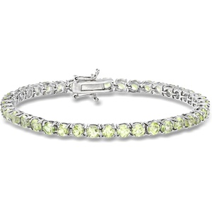 image:imageRossSimons Gemstone Tennis Bracelet in Sterling SilverPeridot