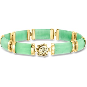 image:imageRossSimons Good Fortune Bracelet in 14kt Yellow GoldJade