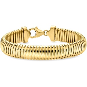 image:imageRossSimons Italian 12mm 14kt Yellow GoldPlated Omega Braceletno gemstone