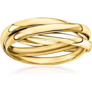 image:imageRossSimons Italian 14kt Yellow Gold Rolling RingNo Gemstone