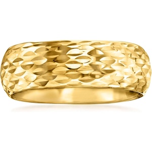 image:imageRossSimons Italian 14kt Yellow Gold SparklePattern RingNo Gemstone