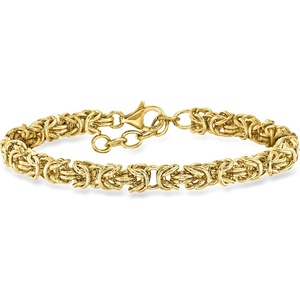 image:imageRossSimons Italian 14kt Yellow GoldPlated Byzantine Braceletno gemstone