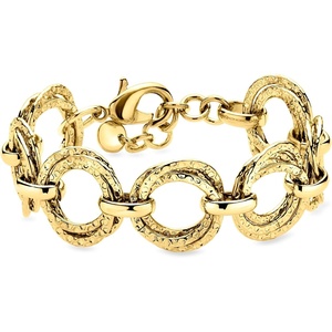 image:imageRossSimons Italian 14kt Yellow GoldPlated CircleLink Bracelet 7 inches
