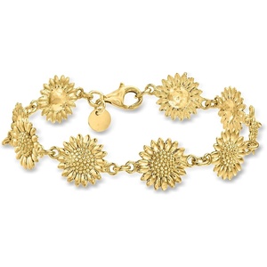 image:imageRossSimons Italian 18kt Gold Over Sterling Sunflower Braceletno gemstone