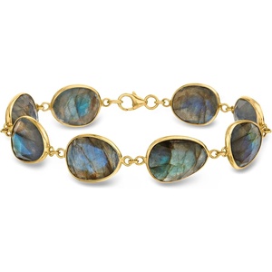 image:imageRossSimons Labradorite Station Bracelet in 18kt Gold Over Sterlinglabradorite