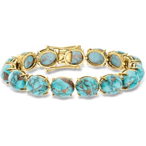 image:imageRossSimons Mohave Turquoise Bracelet in 18kt Gold Over SterlingStabilized Turquoise
