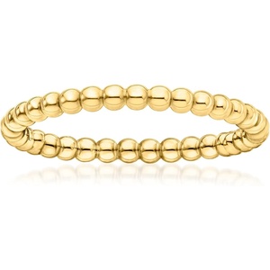 image:imageRossSimons Pure Collection Italian 2mm 14kt Yellow Gold Bead Ring Size 5