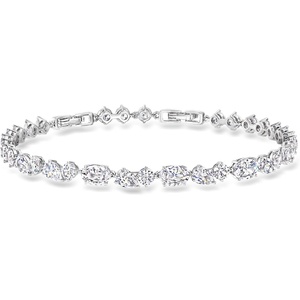 image:imageRossSimons RhodiumPlated Bracelet With 1035 ct tw Czs 7 inches