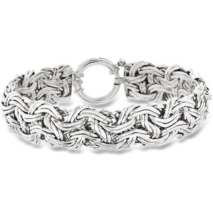 image:imageRossSimons Sterling Silver Byzantine Braceletno gemstone